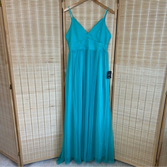 NWT Lulus Teal Mermaid Gown Maxi Dress - Picture 9 of 12